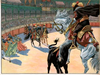Uma tourada na Espanha. Joachim Murat