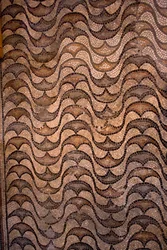Detalhe da decoração do chão (mosaico)