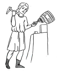 "Helmsmith at Work alemão", c1515