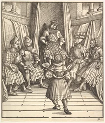 Ilustração do Rei Branco Der Weiß König, séculos XV-XVI.